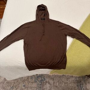 Massimo Dutti, Cashmere hoodie, Brown